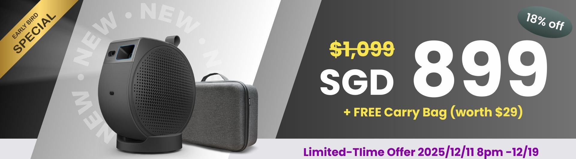 BenQ GV50 portable ceiling projector is perfect for bedtime movies