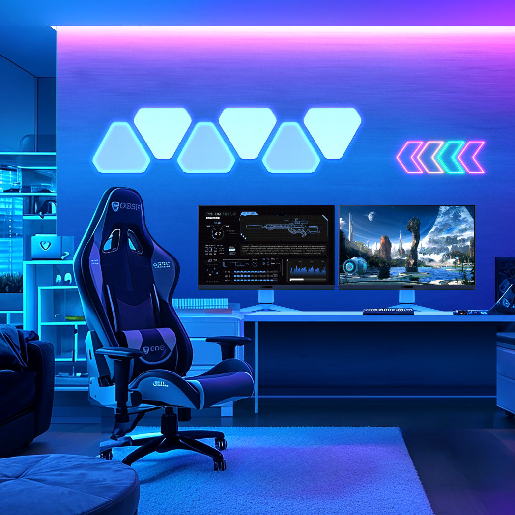 PC game room with llighting