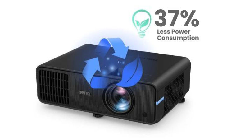 Eco friendly and energy Efficient projector with 15% less energy consumption.