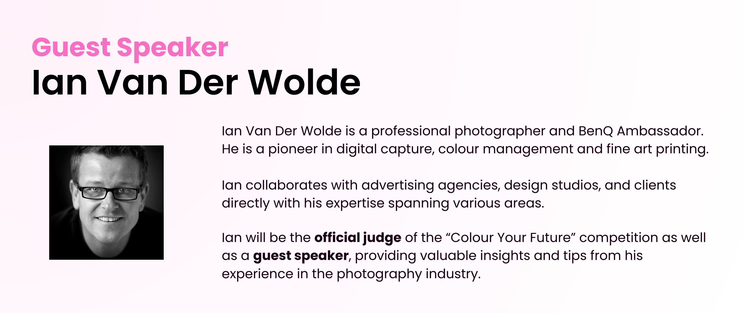 BenQ Colour Corner - Guest Speaker