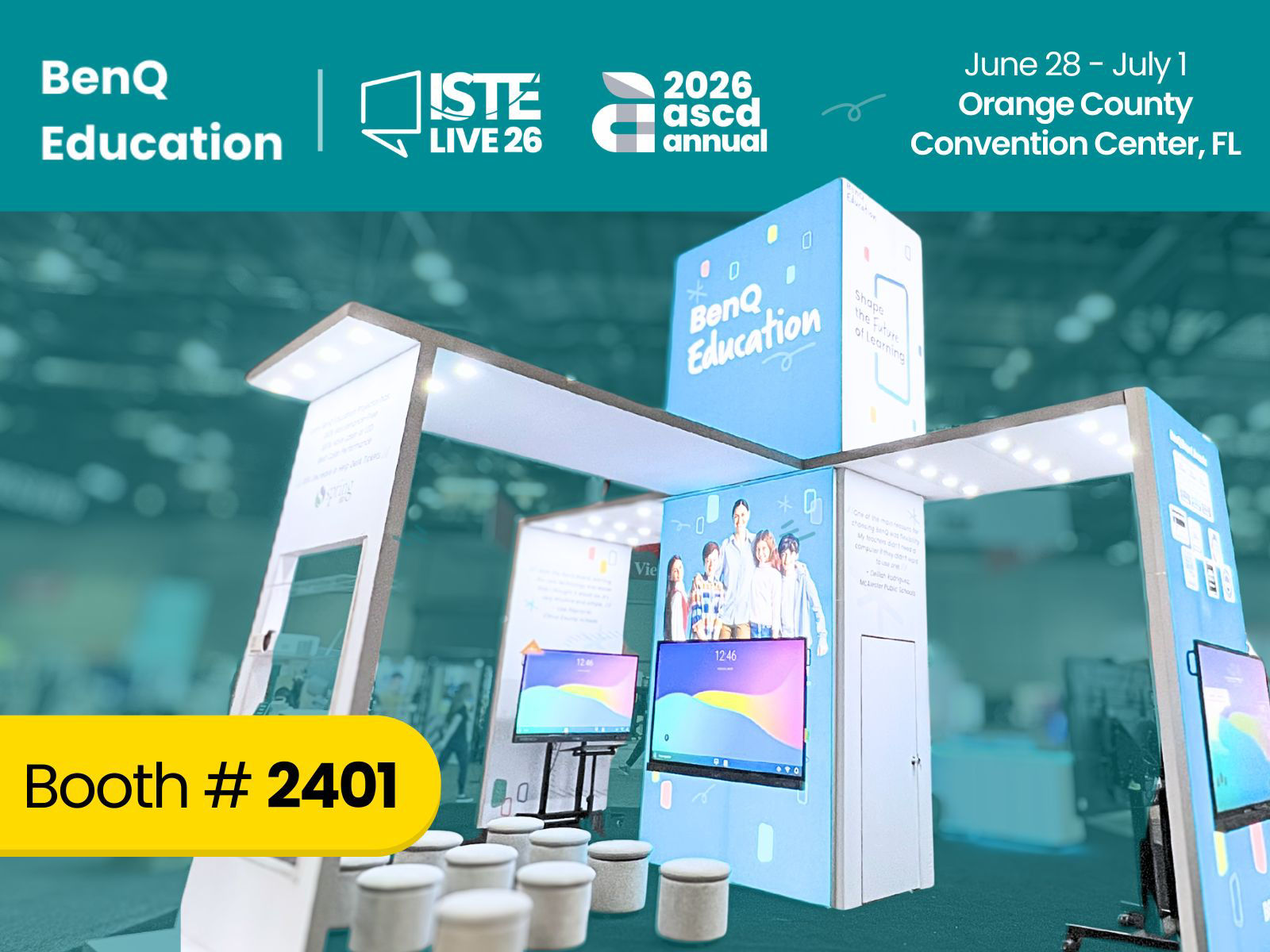 BenQ Education interactive booth at ISTE 2026