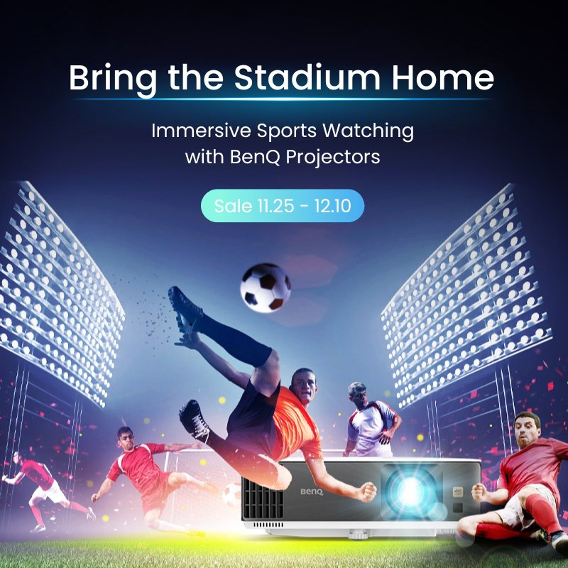 BenQ projector for immersive quatar football games 2022