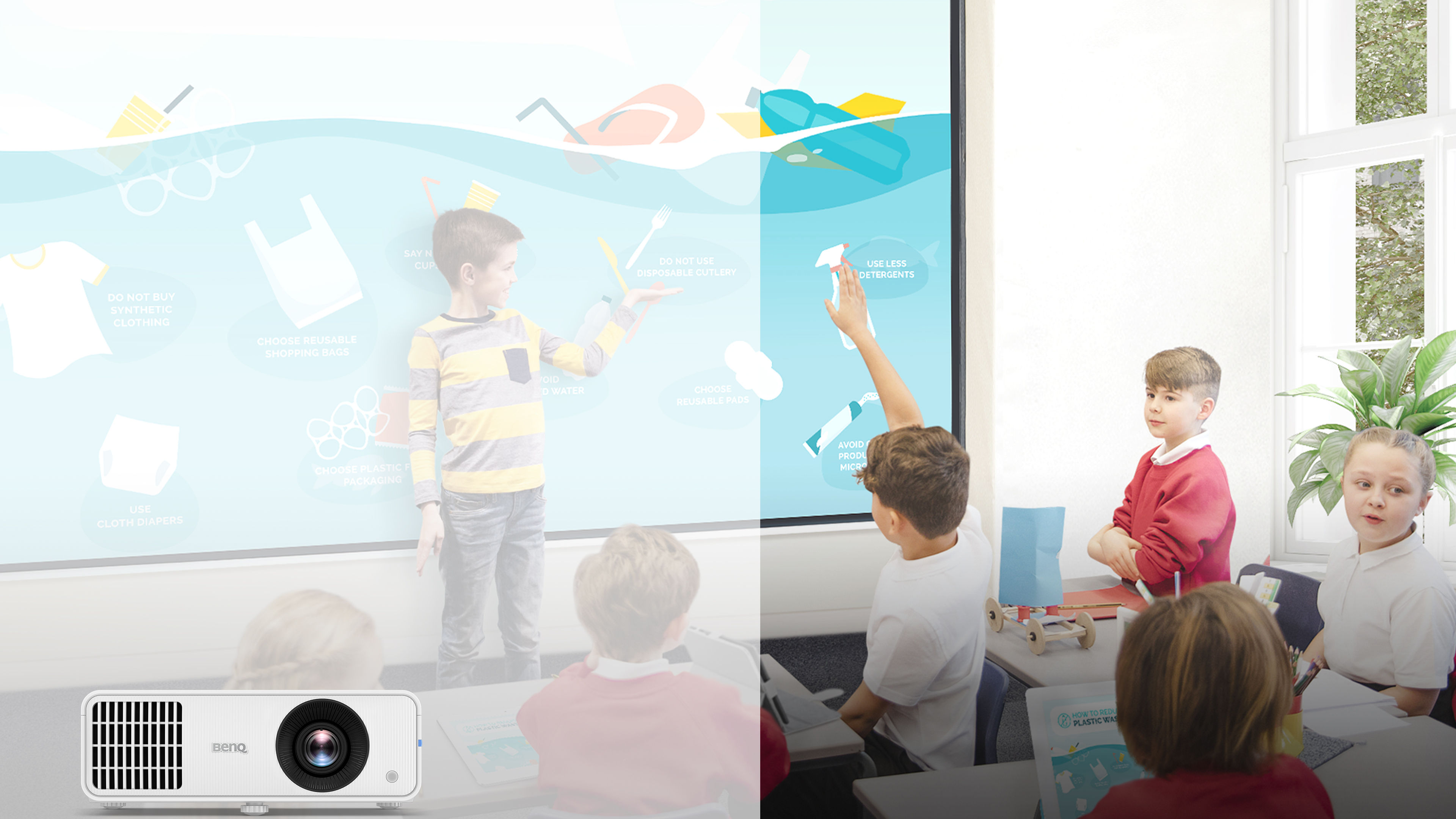 BenQ-Klassenzimmerprojektoren mit aufmerksamkeitsstarker Laserbildleistung