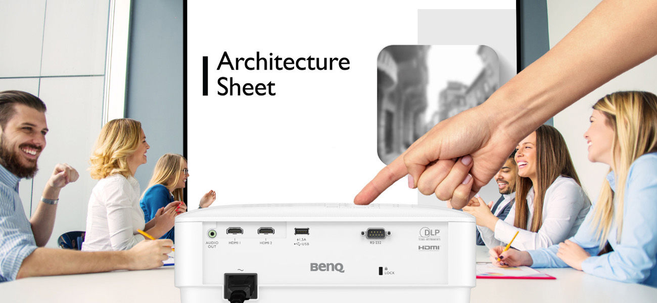 BenQ LH500 LED Projector Start a Meeting in an instant 