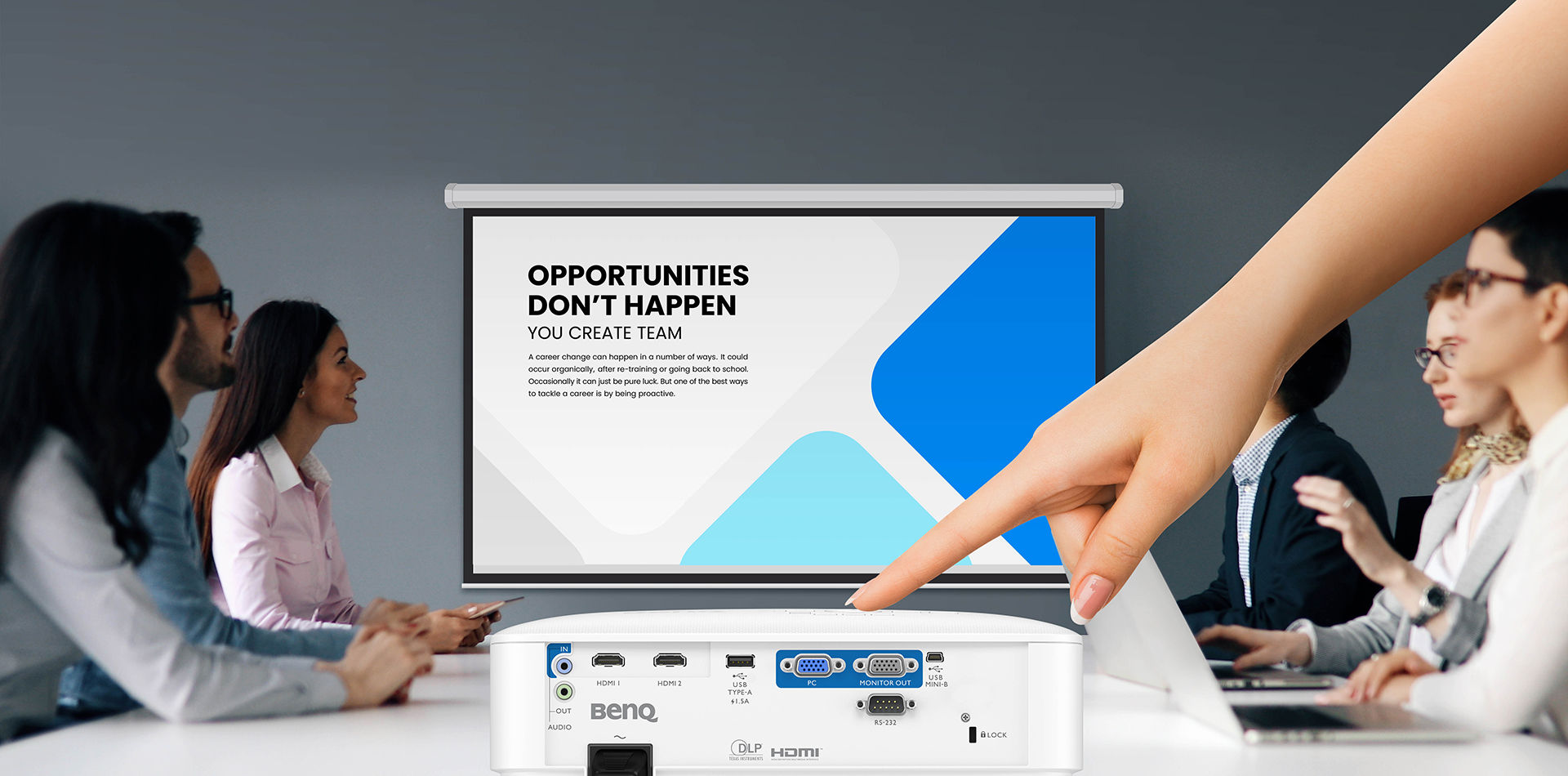 BenQ MH560 allows you to quickly start your meetings with ease