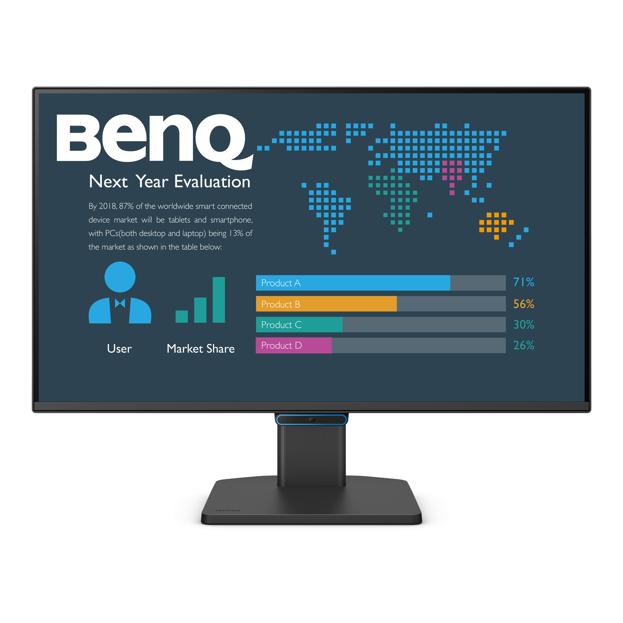 BL2490C | 23.8” 1080p FHD BenQ Eye-Care Business Monitor  