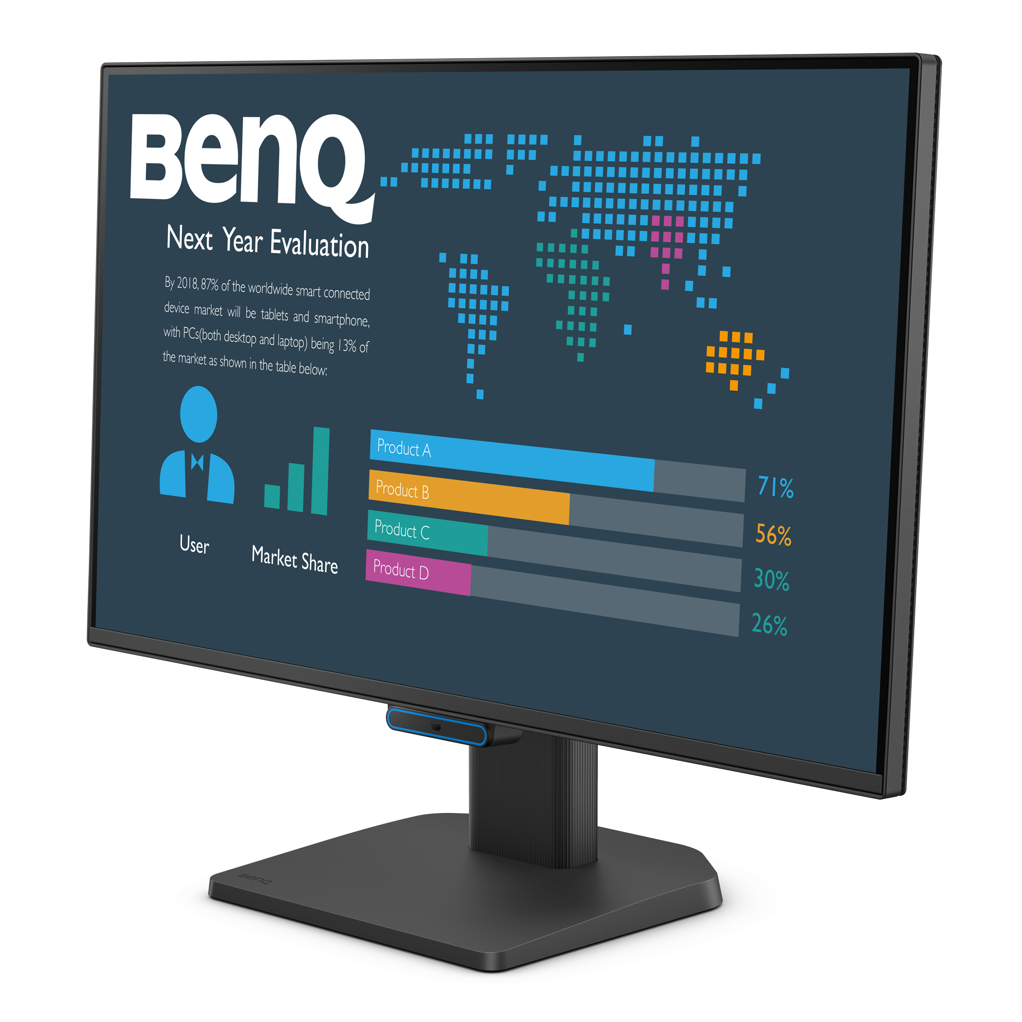 BL2490C | 23.8” 1080p FHD BenQ Eye-Care Business Monitor  