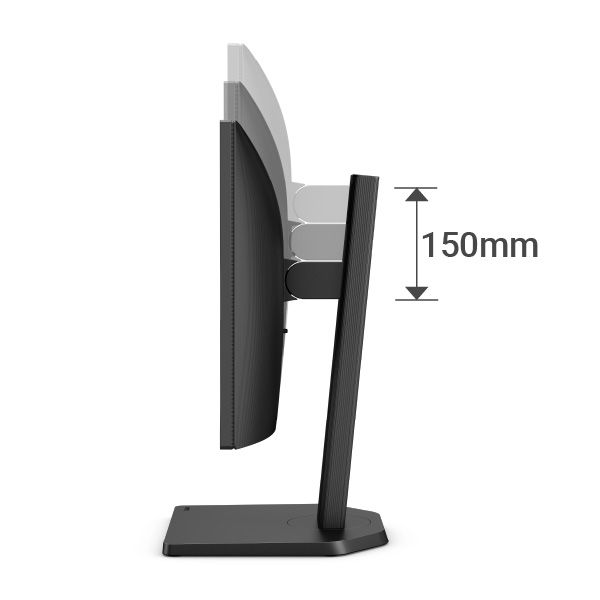 Height, tilt, pivot, and swivel adjustments provide a flexible, comfortable working experience.