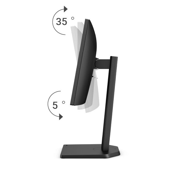 Height, tilt, pivot, and swivel adjustments provide a flexible, comfortable working experience.