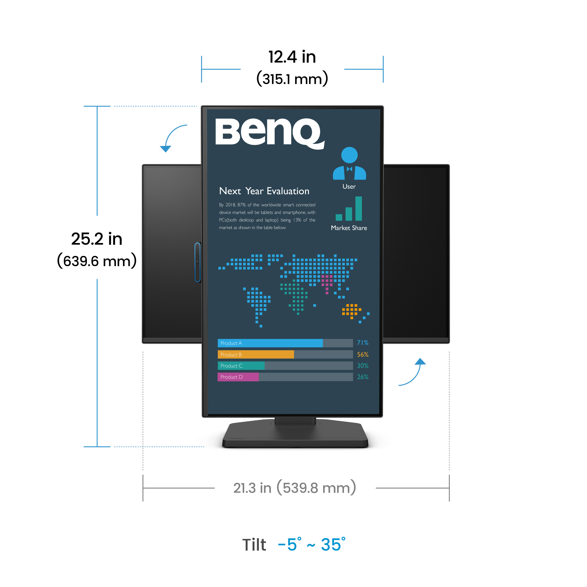 BL2490TC | 23,8” 1080p FHD Biznesowy Monitor BenQ Eye-Care