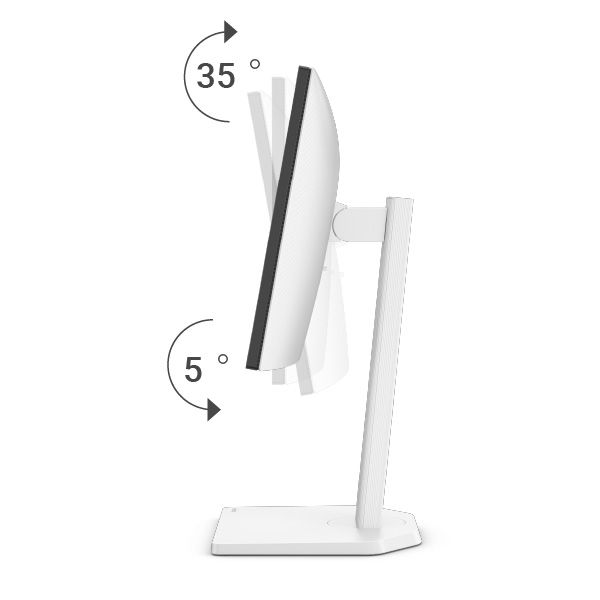 Height, tilt, pivot, and swivel adjustments provide a flexible, comfortable working experience.