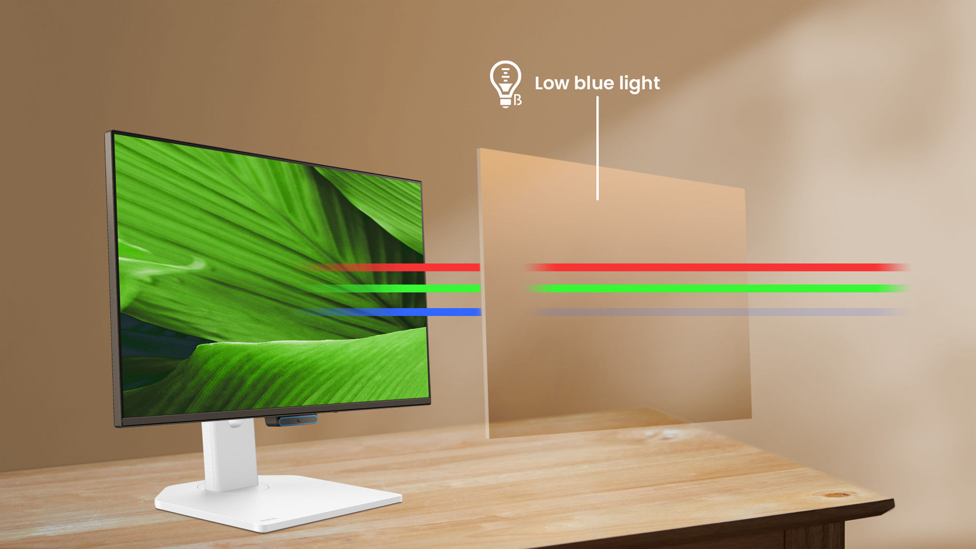 Low Blue Light cuts eye strain without yellow tint—TÜV-certified protection that preserves true colors.