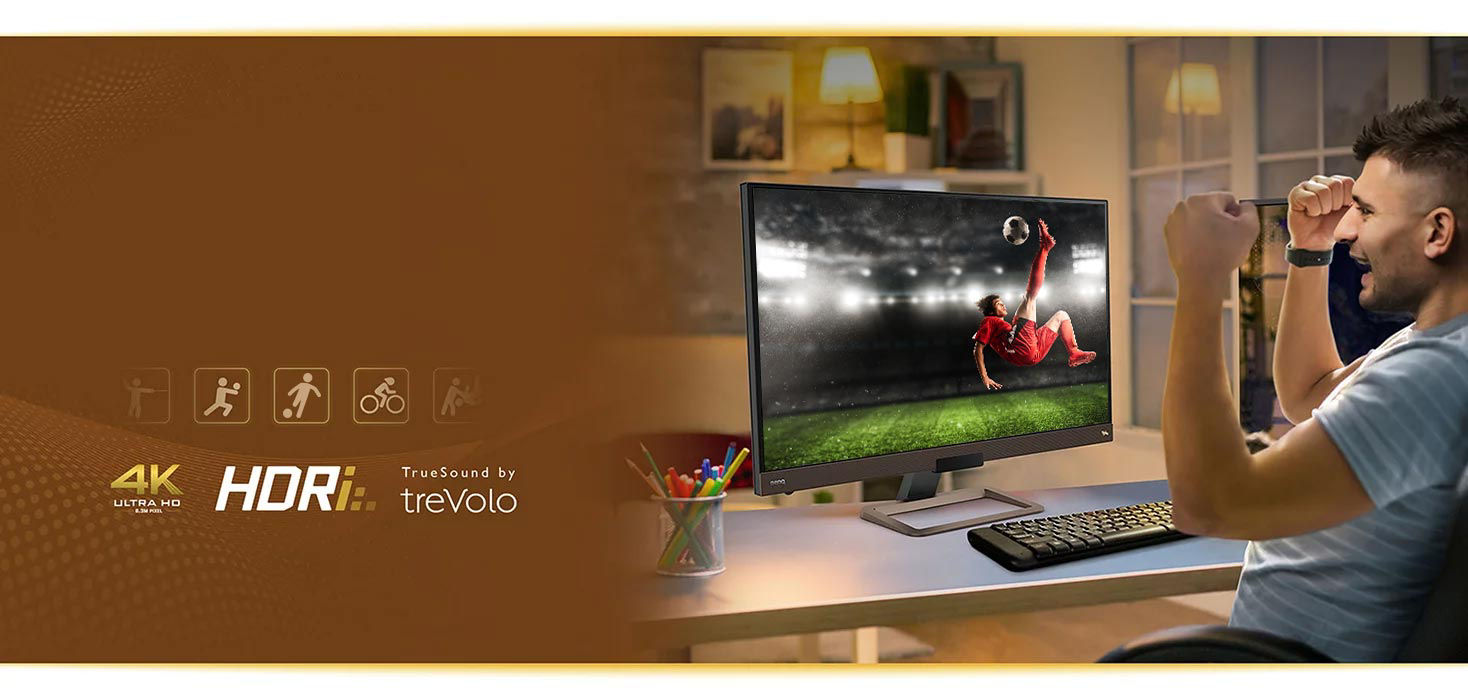 Enjoy the sports game with BenQ entertainment monitors 