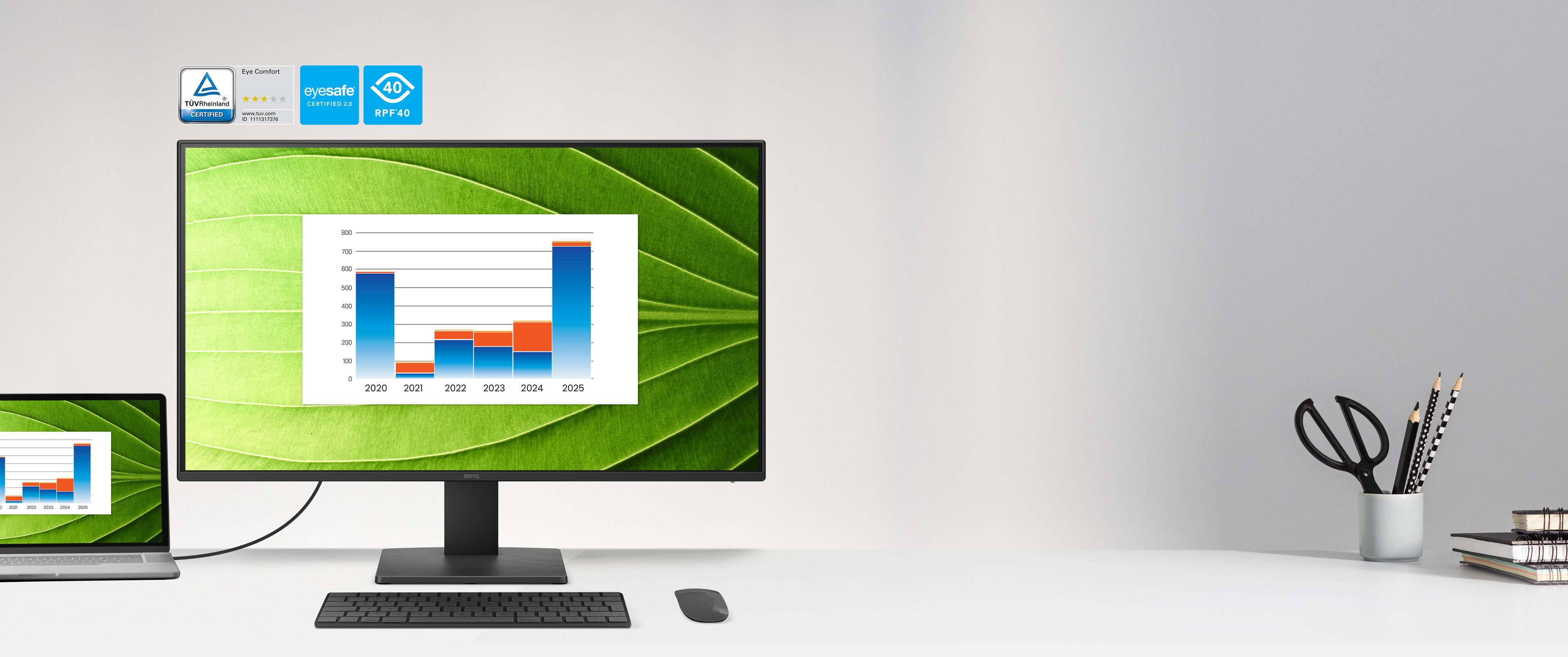 BenQ BL2791P is a monitor with Low Blue Light, Flicker-Free Triple Eye Protection to maintain your lon-term productivity. 