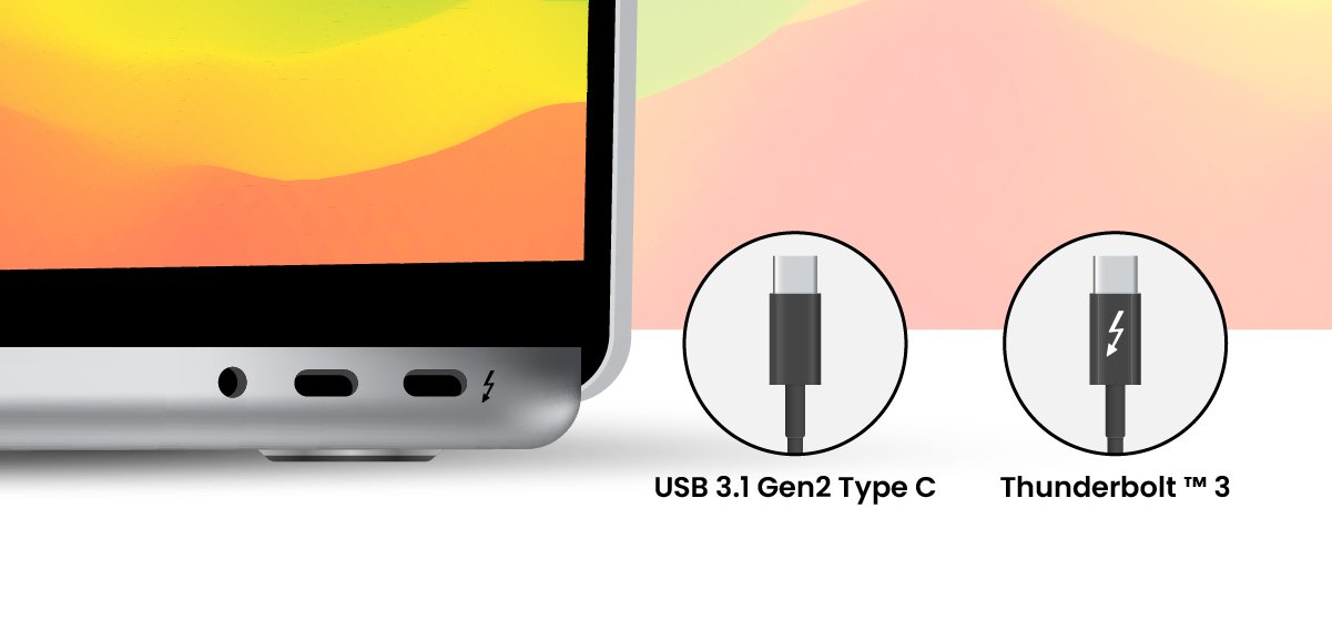 what are the differences betweenThunderbolt 3 and USB 3.1 Gen2 Type C 