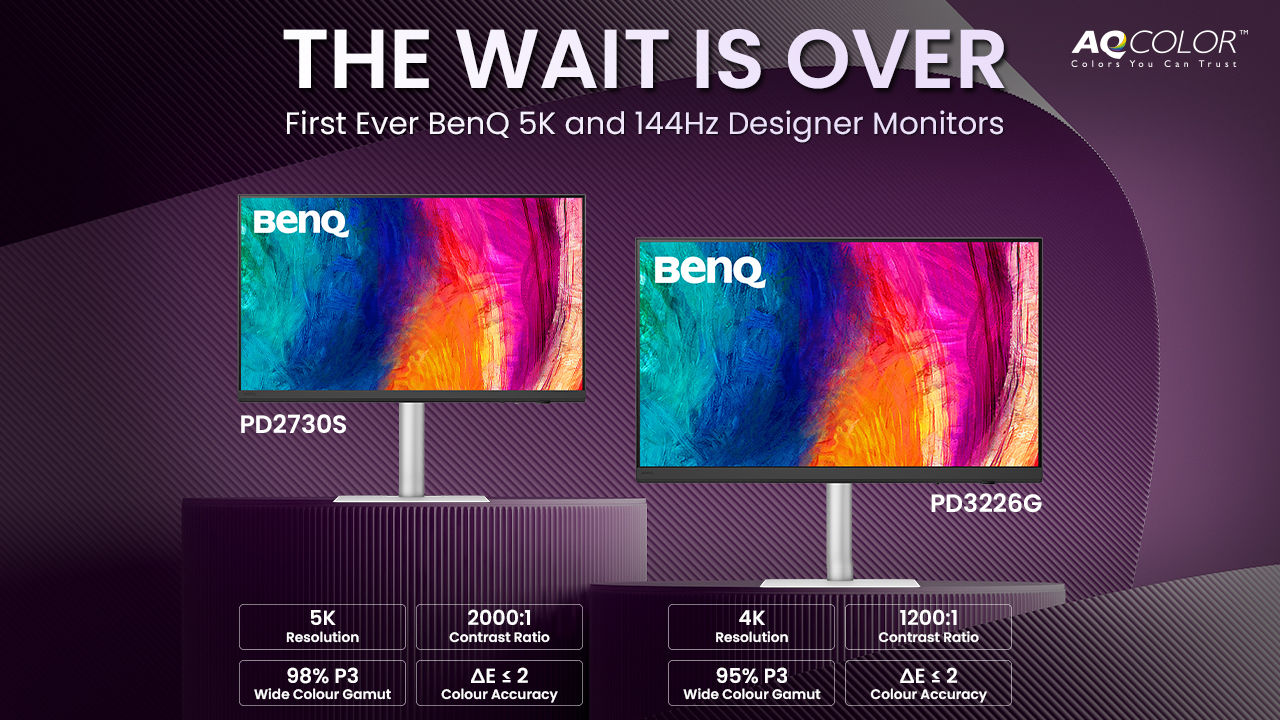 New BenQ PD Series Monitors Empower Designers with Colour Precision from Concept to Creation