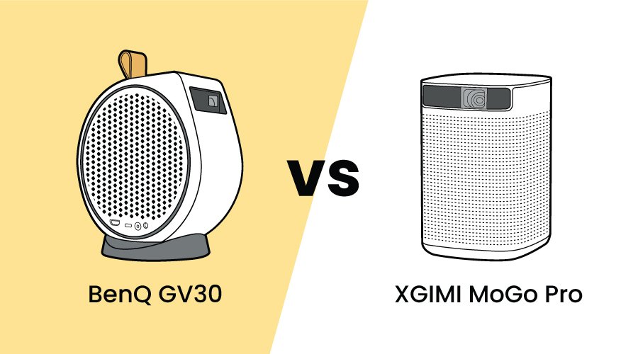 3 Reasons BenQ GV30 Bedroom Projector is Better than XGIMI MoGo Pro