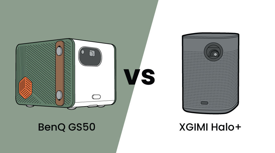 BenQ GS50 Vs. XGIMI Halo+ for Outdoors Family Projector Viewing