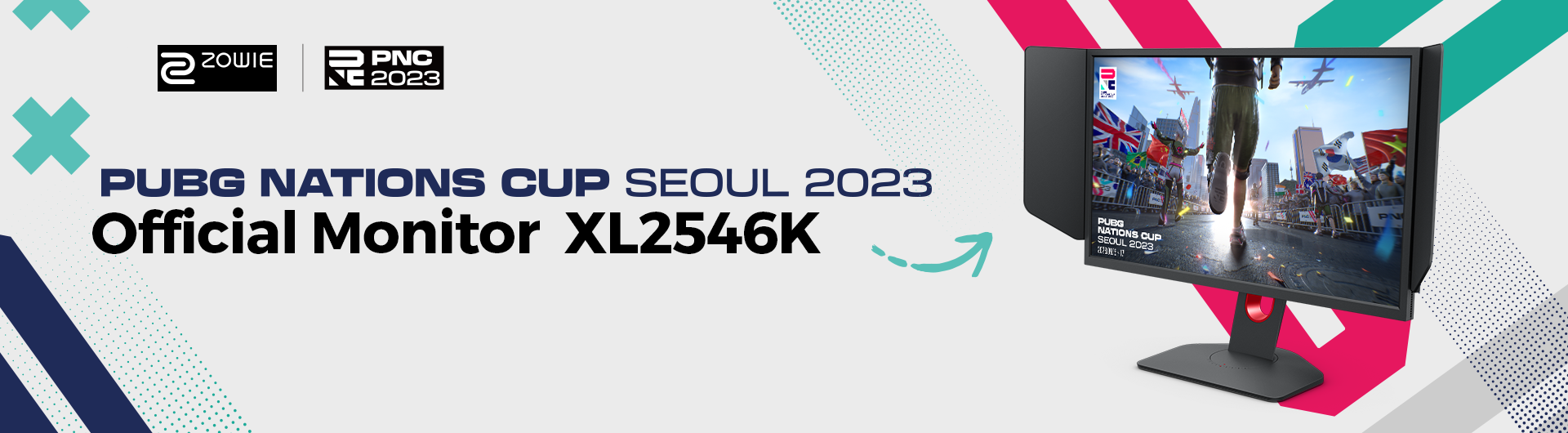 Official Monitor of PUBG National Cup 2023 PNC-240hz-xl2546k