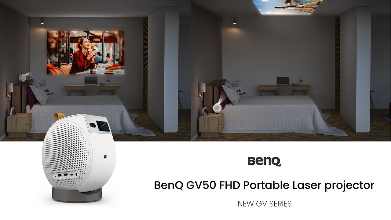 BenQ anunță noul model GV50,  un proiector laser portabil şi versatil