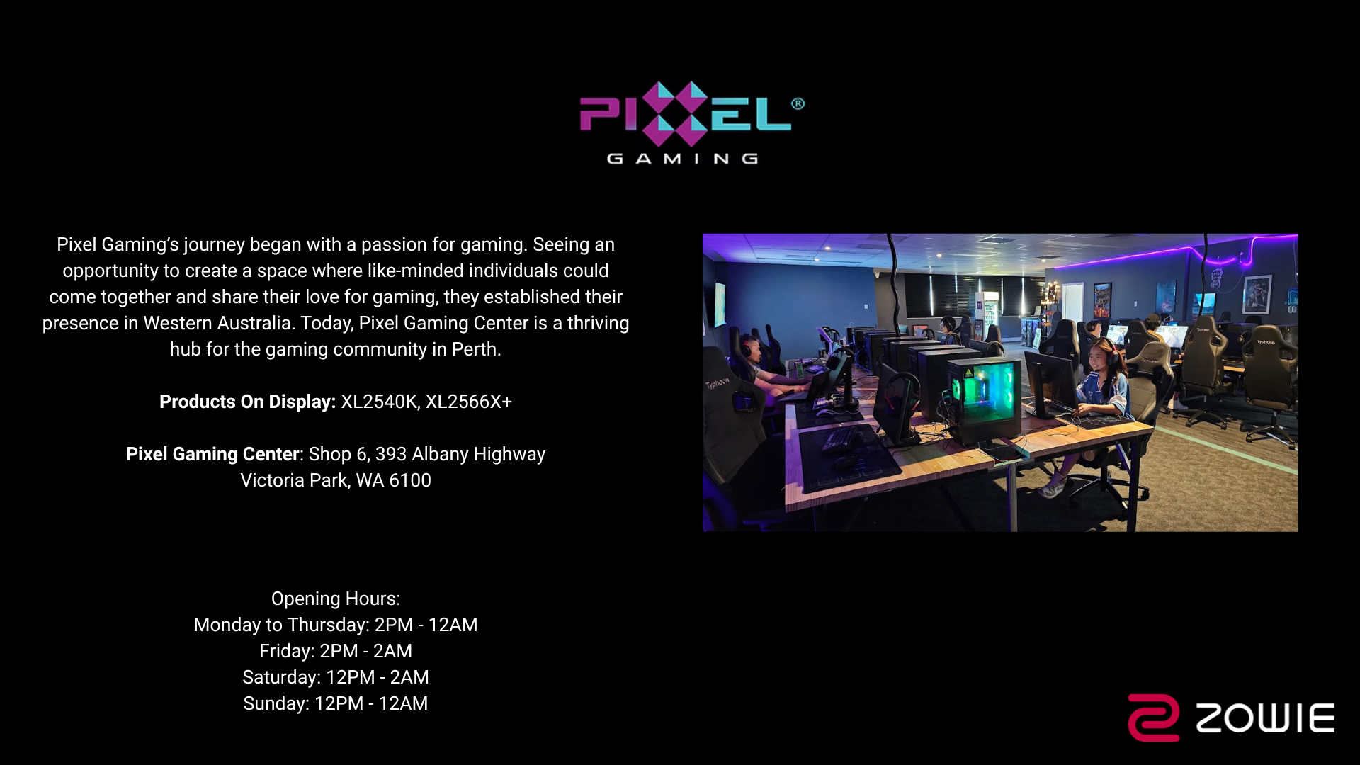 ZOWIE Where To Experience Page - 9