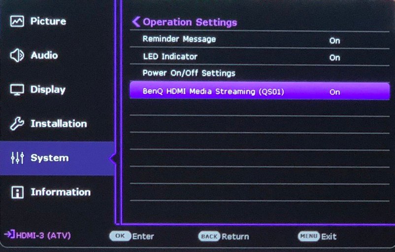 QS01 OSD-HDMI Streaming