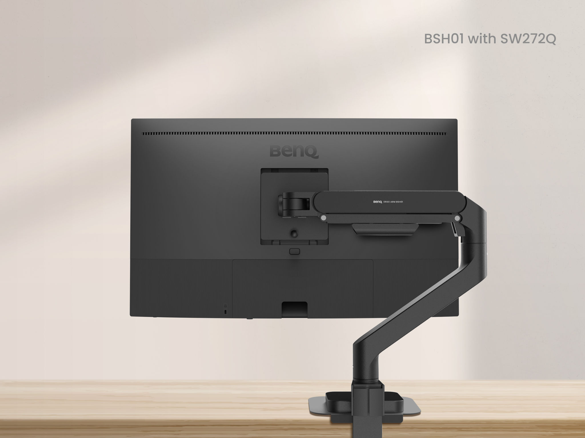  SW272Q monitor with BenQ Ergo Arm BSH01