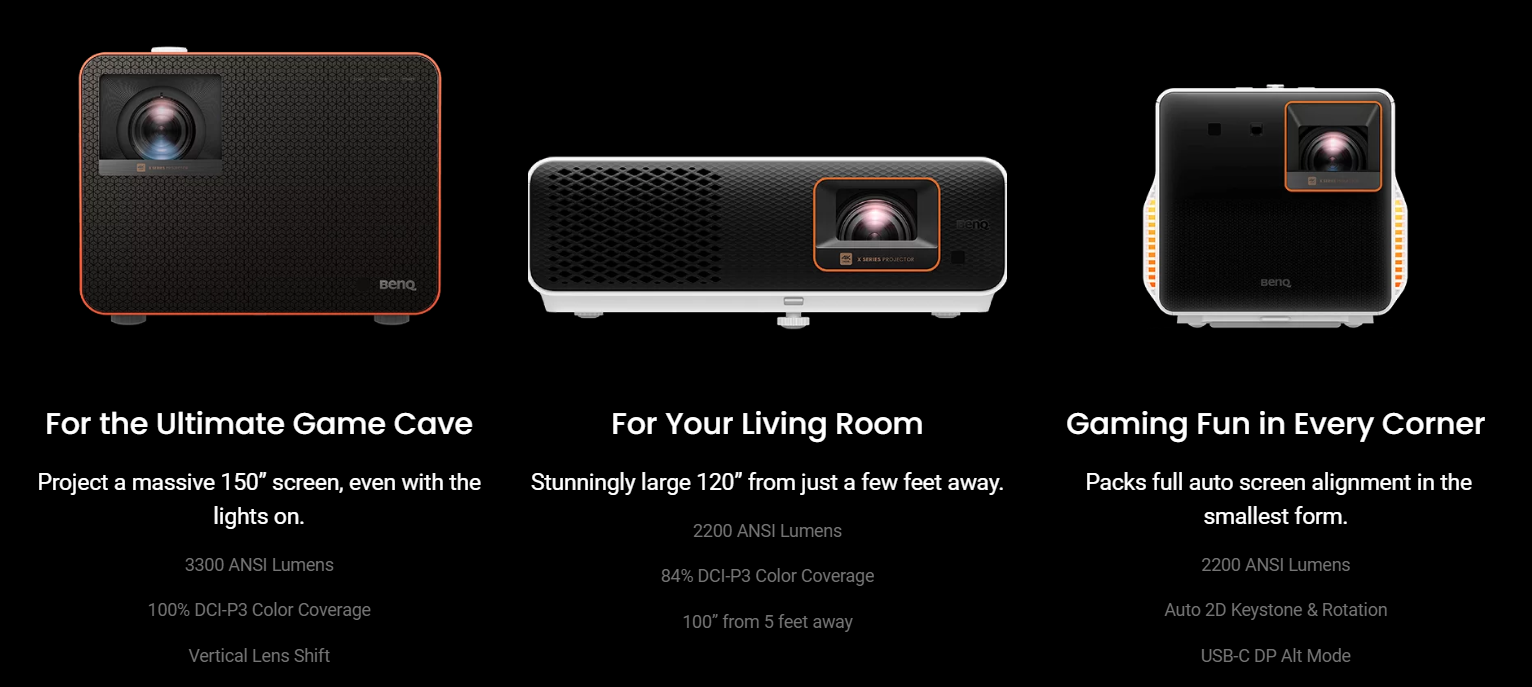 X-Series Gaming Projectors
