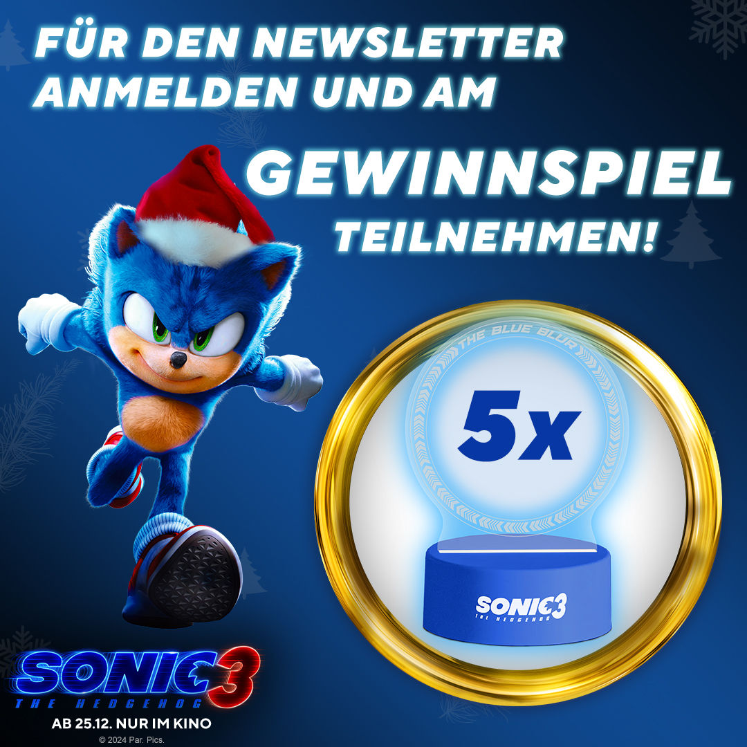 5 x Sonic-Neonlampe zu gewinnen