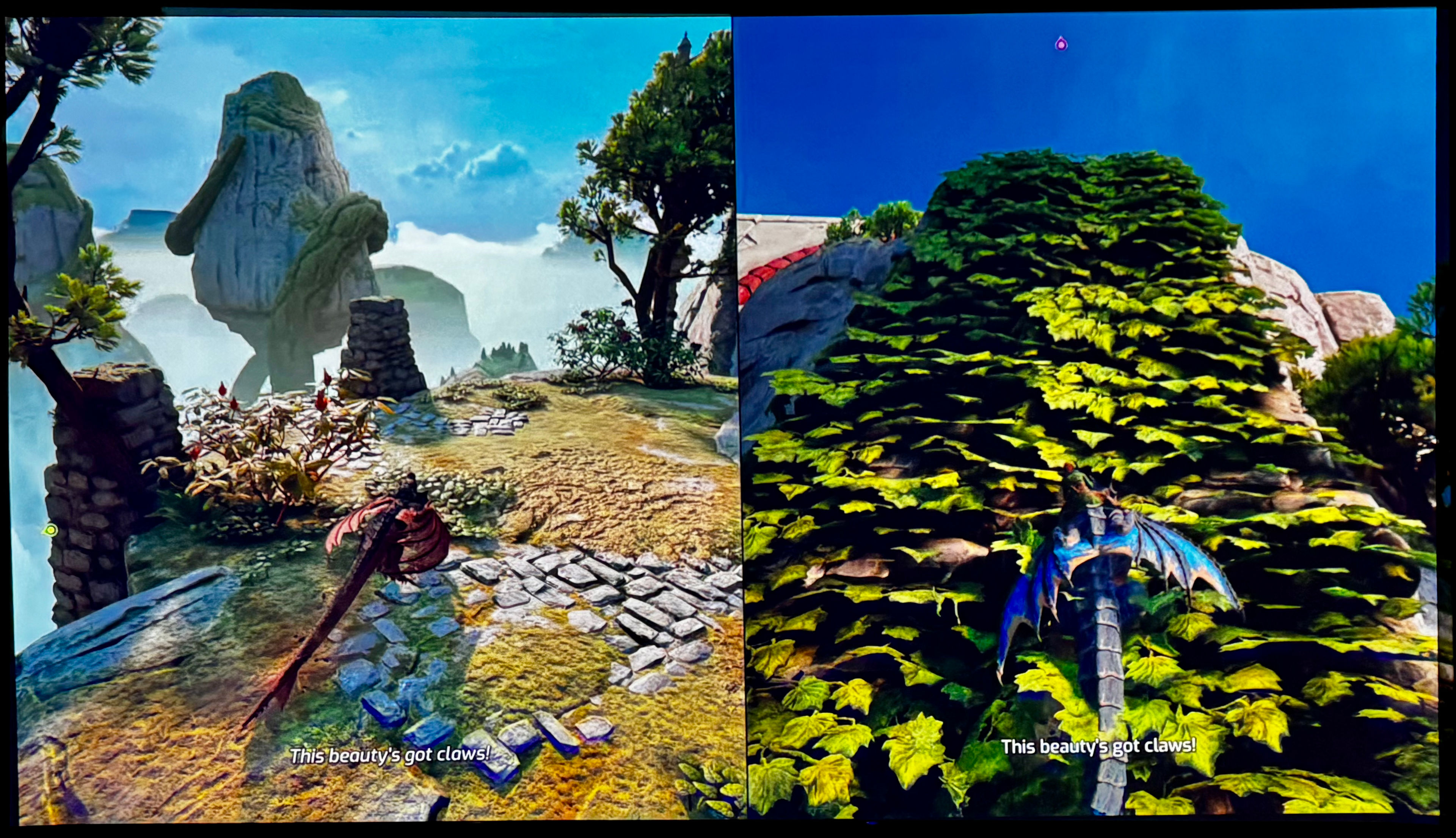 Split Fiction on a X3100i 4K Gaming Projector
