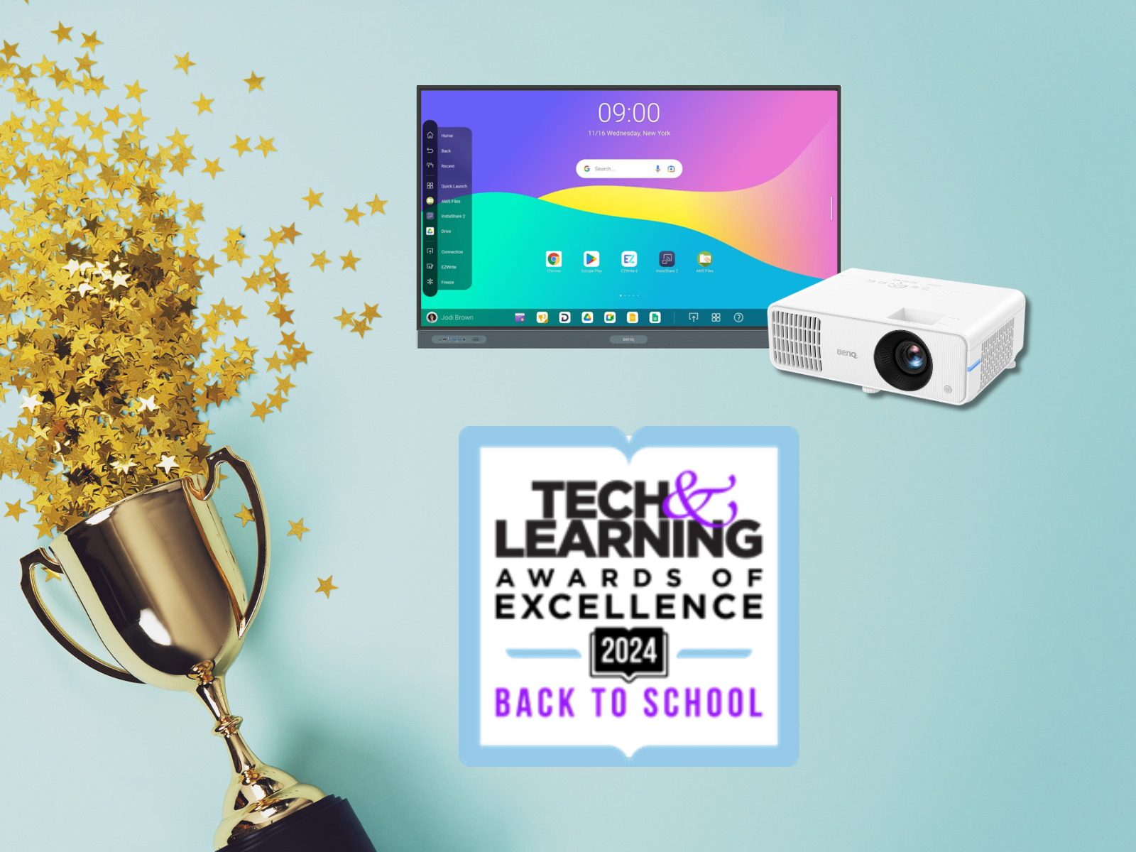 Wixie_BenQ_Picture - Tech Learning Award press release