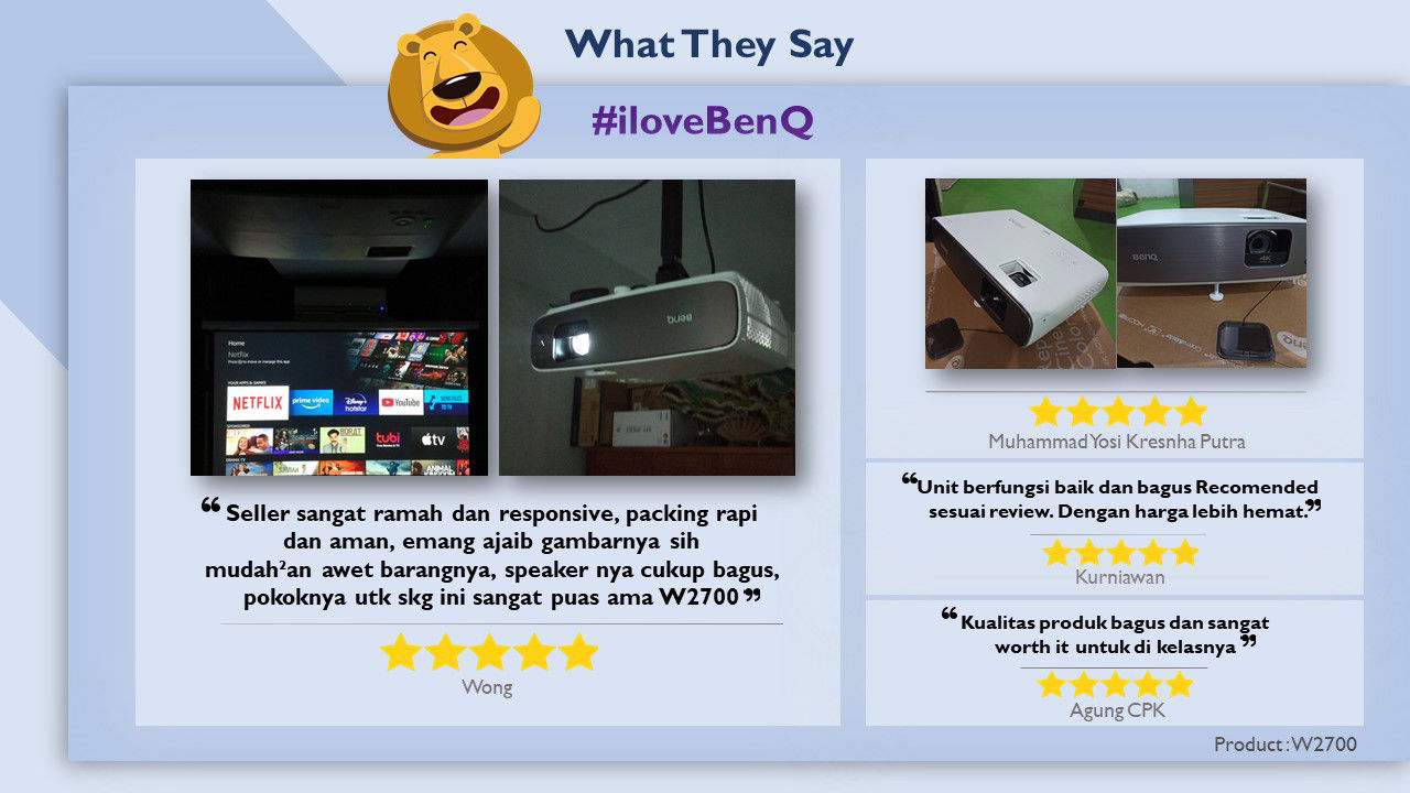 review proyektor benq w2700 indonesia