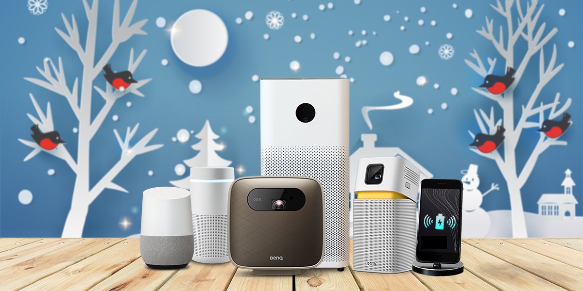 Portable projector, air purifier, wireless charging stand, smart speaker are popular for winter 2020 2021