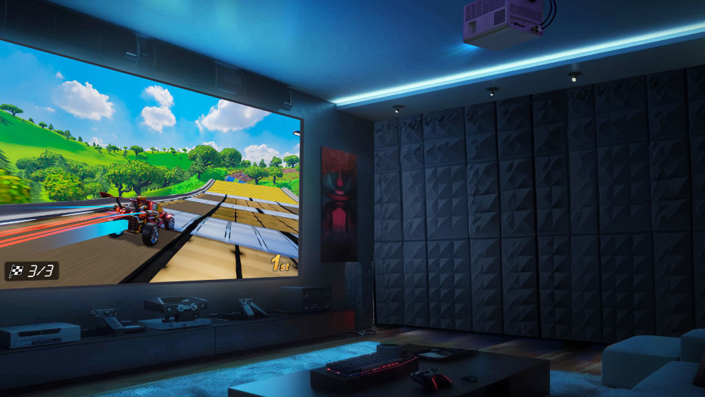 gaming projector gaming scenario