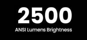 2500 ANSI Lumens