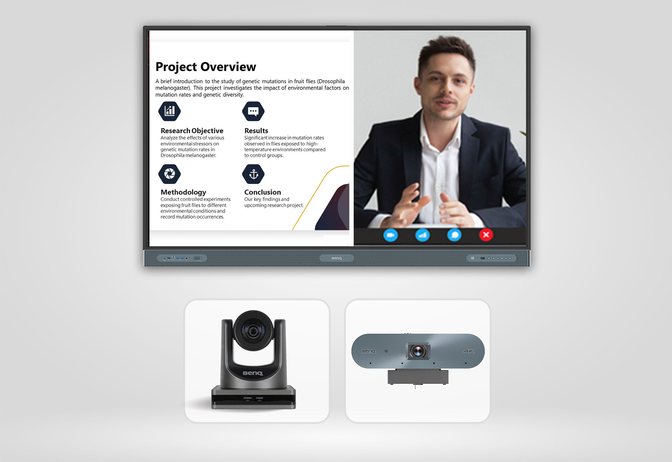BenQ video conference camera with AI auto framing 