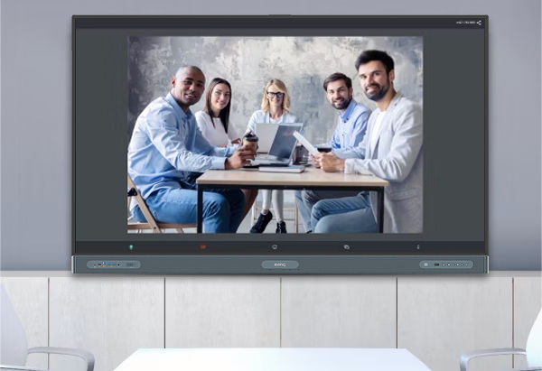 All-in-one interactive display features digital whiteboard and productivity apps 