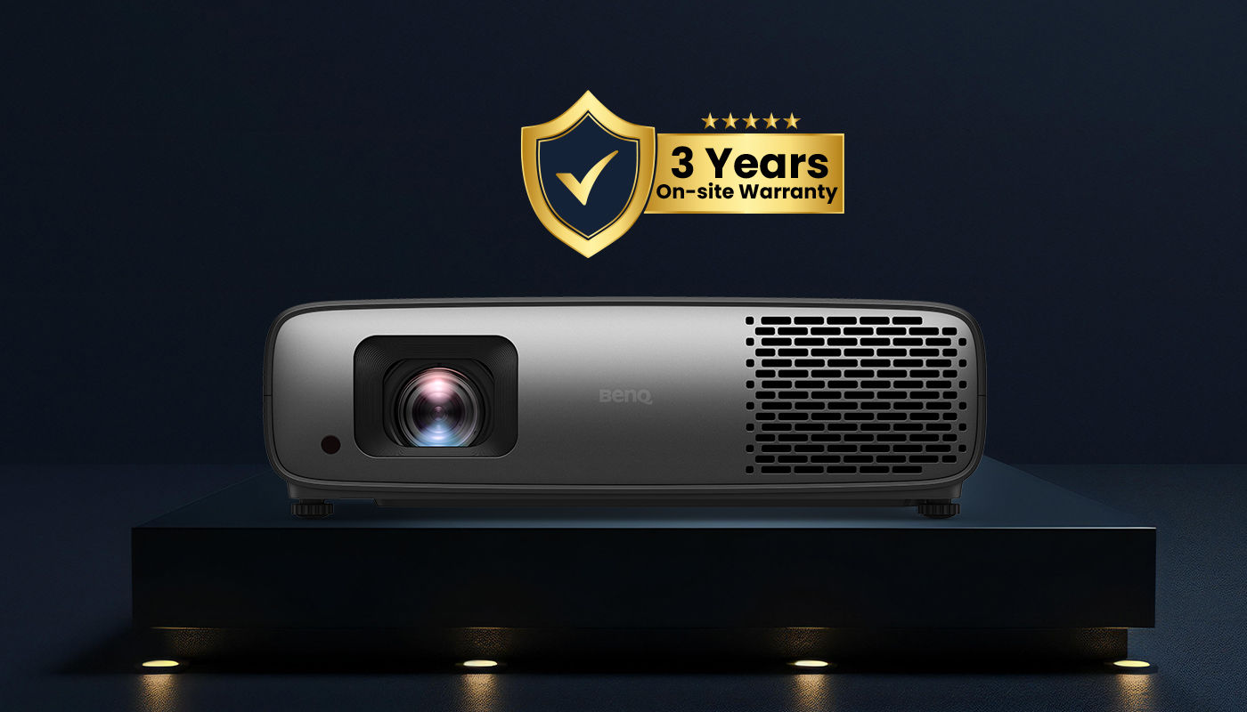 The W2720i projects a 120” screen from just 2.7 meters away and with a 1.3x zoom feature