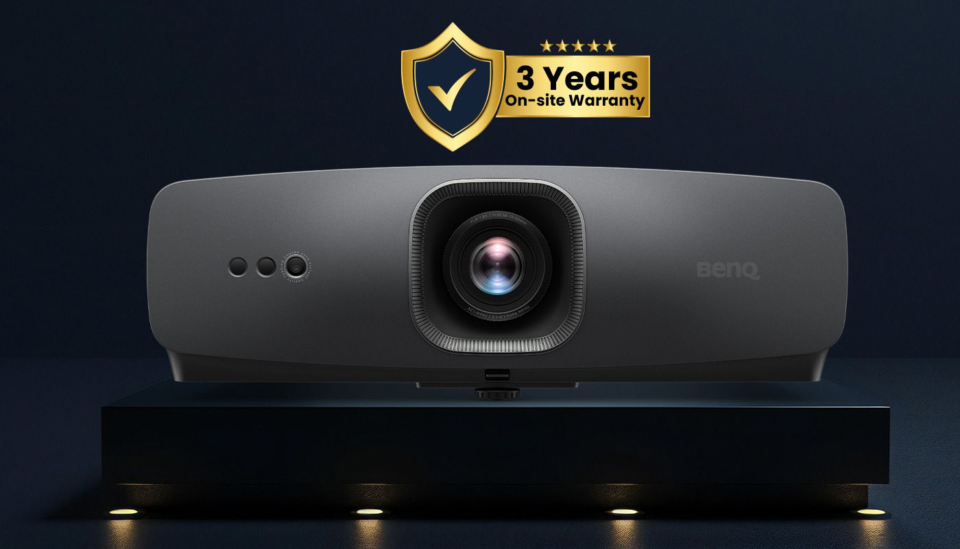 The W2720i projects a 120” screen from just 2.7 meters away and with a 1.3x zoom feature