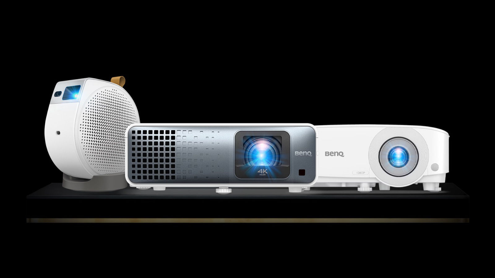 BenQ home theater projector series offering 4K resolution and low input lag, perfect for watching the 2026 world football tournament on a big screen. 