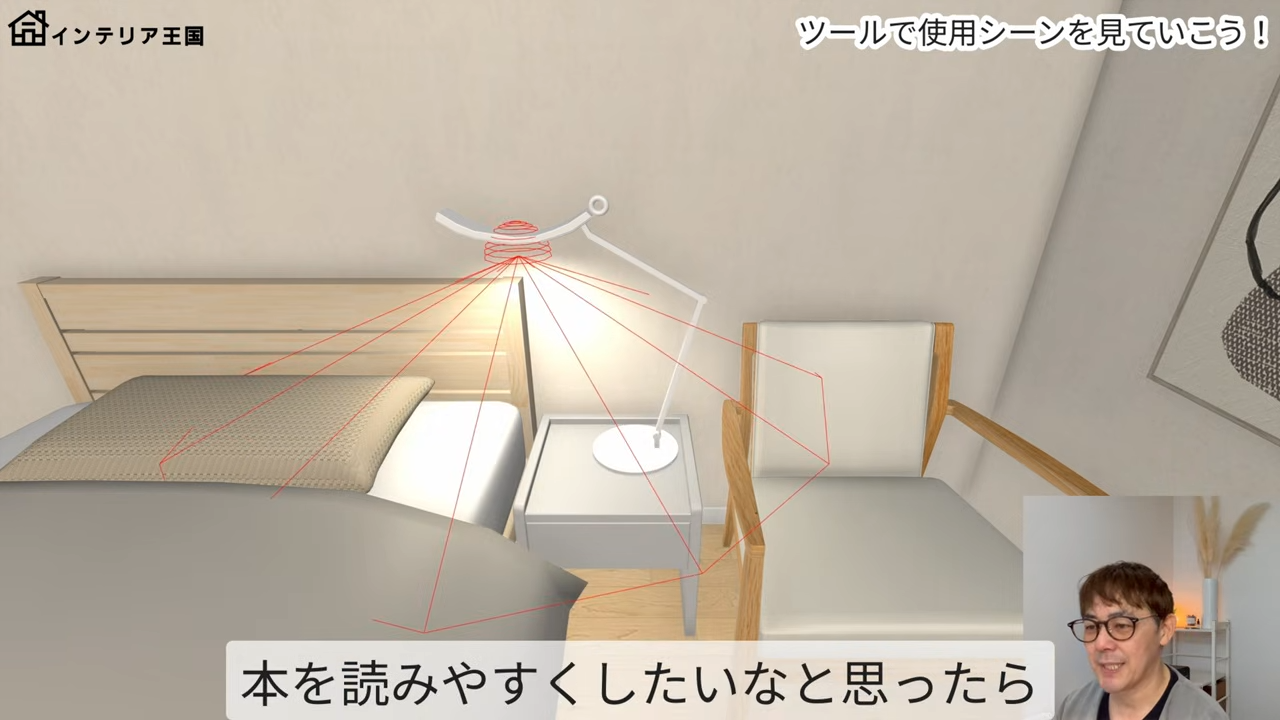 ベッドリーディングライト