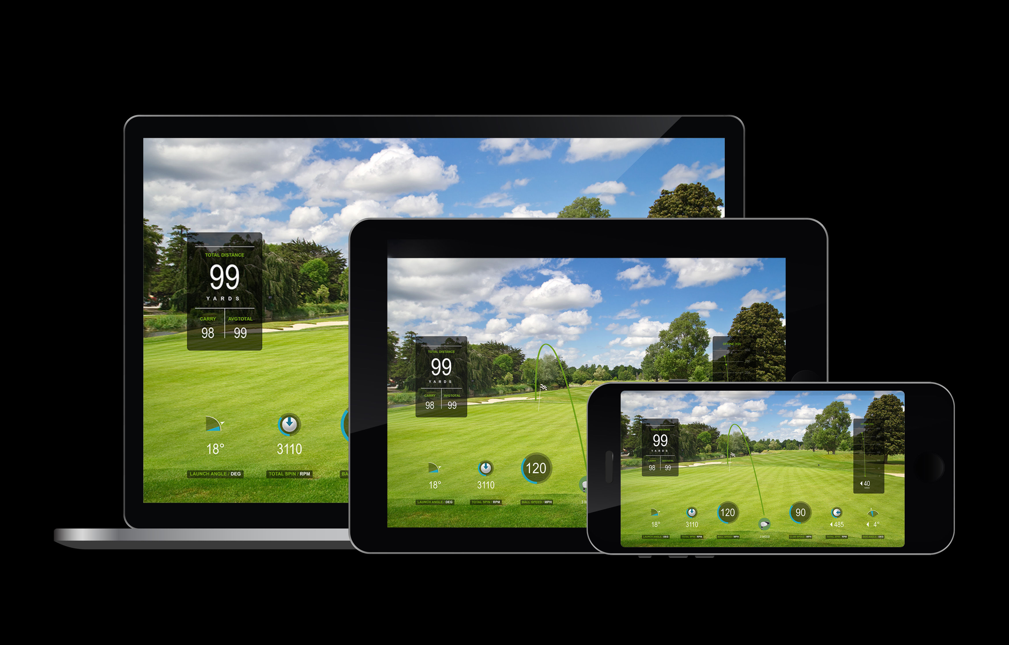 BenQ AH500ST laser short throw golf simulation projector is Wi-Fi capable for wireless projection from mobile devices