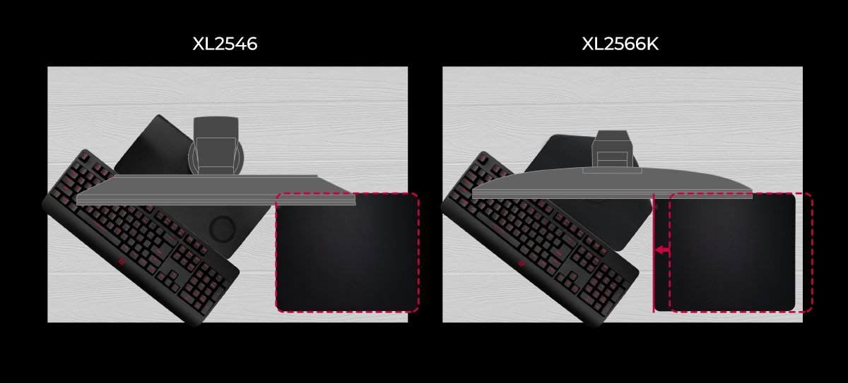 XL2566K smaller base for more comfort