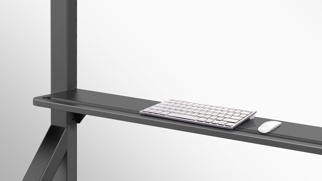 Keyboard and mouse on stand