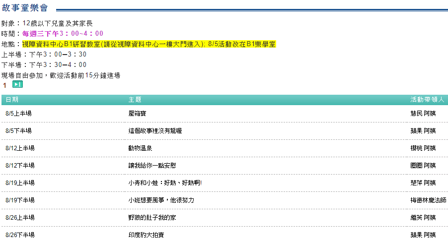2020年 八月親子共讀活動懶人包-新北市