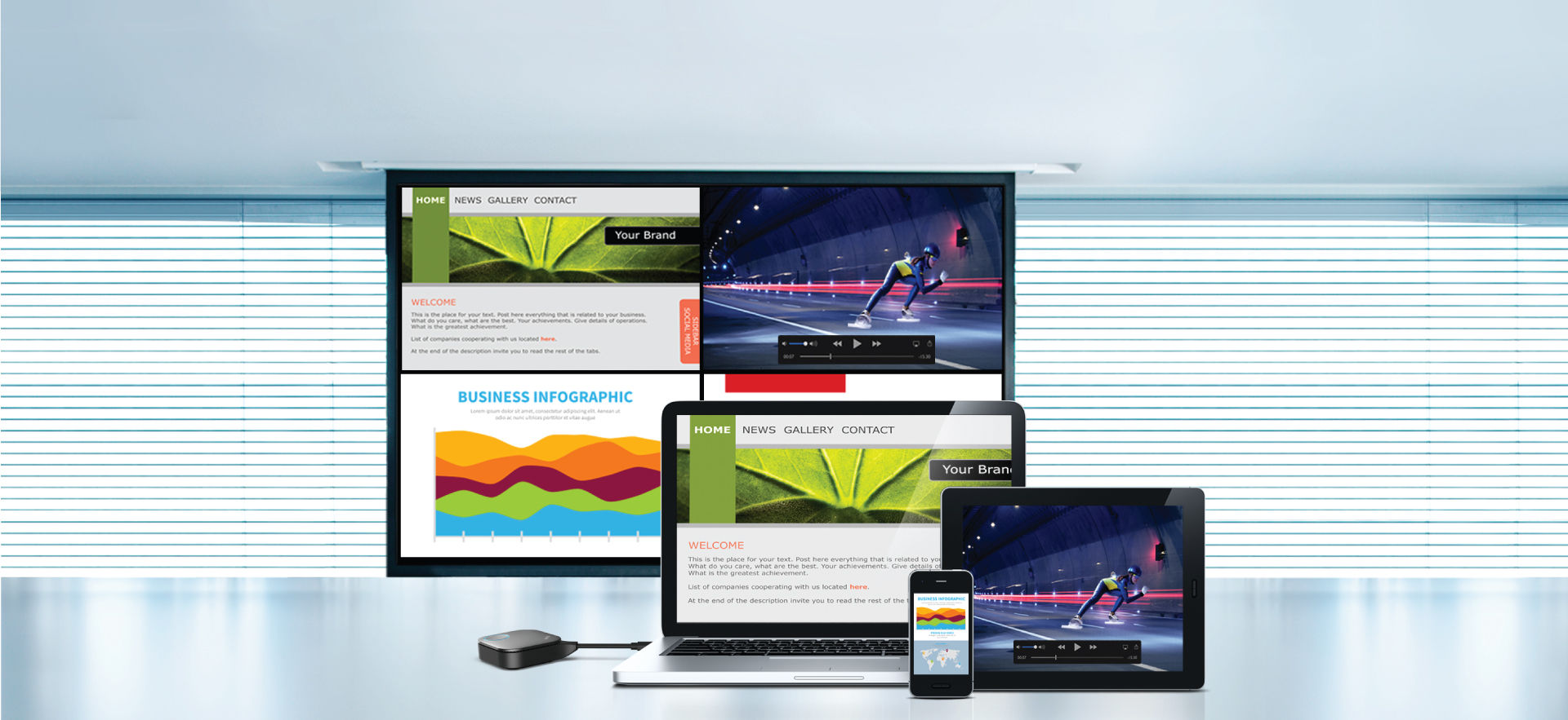 With the goal of being the definitive connector for all consumer electronics, USB-C provides users with faster data transmit rate, high resolution image quality, speedy power delivery along with wider and simpler compatibility with all kinds of devices. With one USB-C connector, there’s no hassle enjoying smooth and collaborative meetings