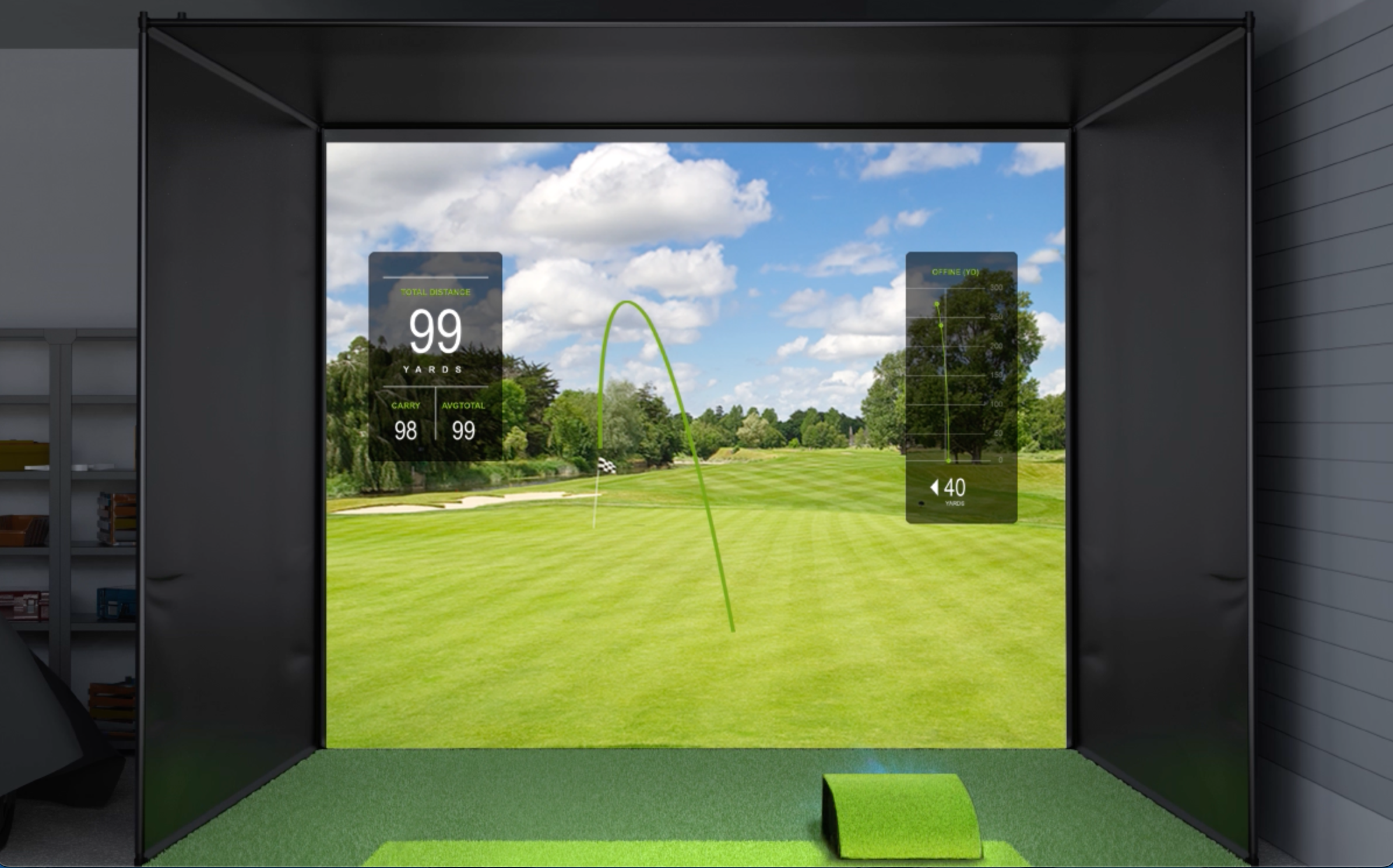 BenQ AH500ST laser short throw golf simulation projector is Wi-Fi capable for wireless projection from mobile devices