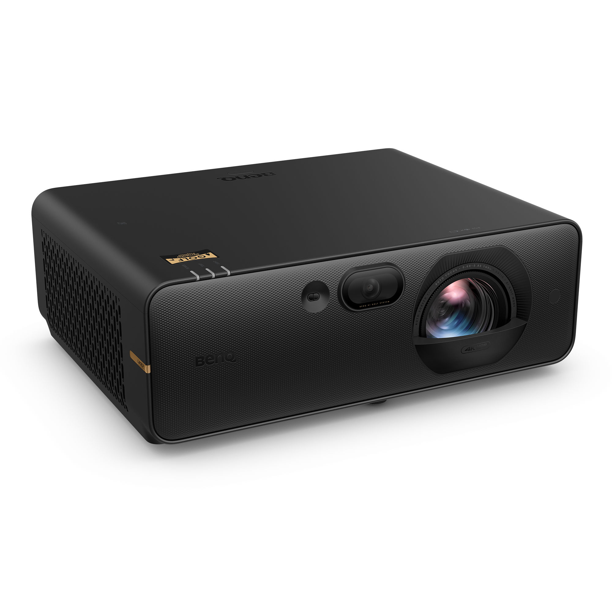BenQ AK800ST AI enhanced 4K short throw laser golf projector featuring 5000 lumens brightness for hybrid rooms