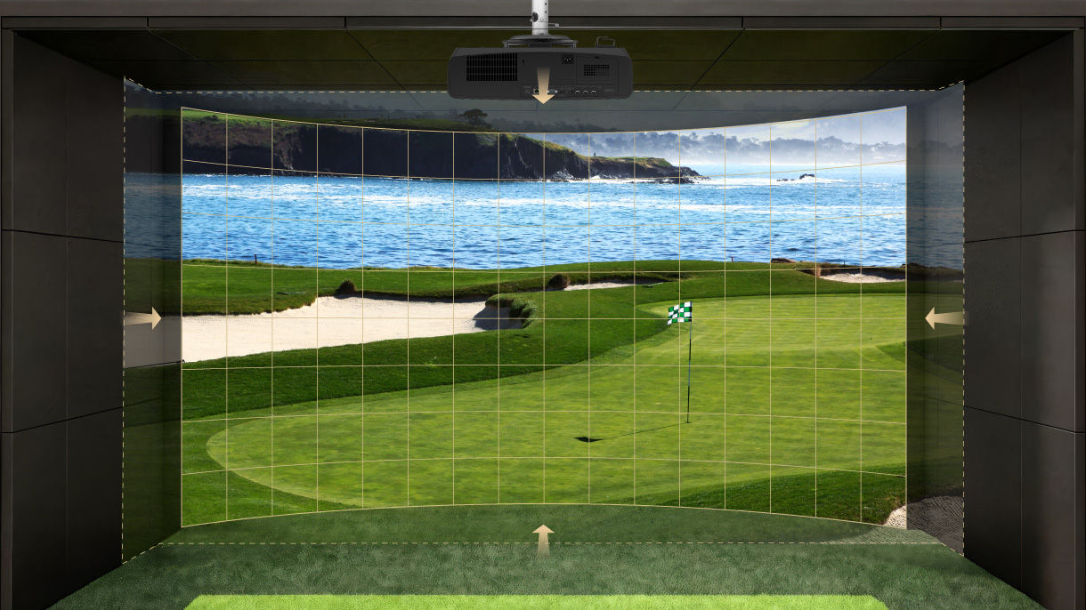 BenQ AK900ST mit Auto Screen Fit 2.0 und Smart Warping für gebogene Simulator-Leinwände