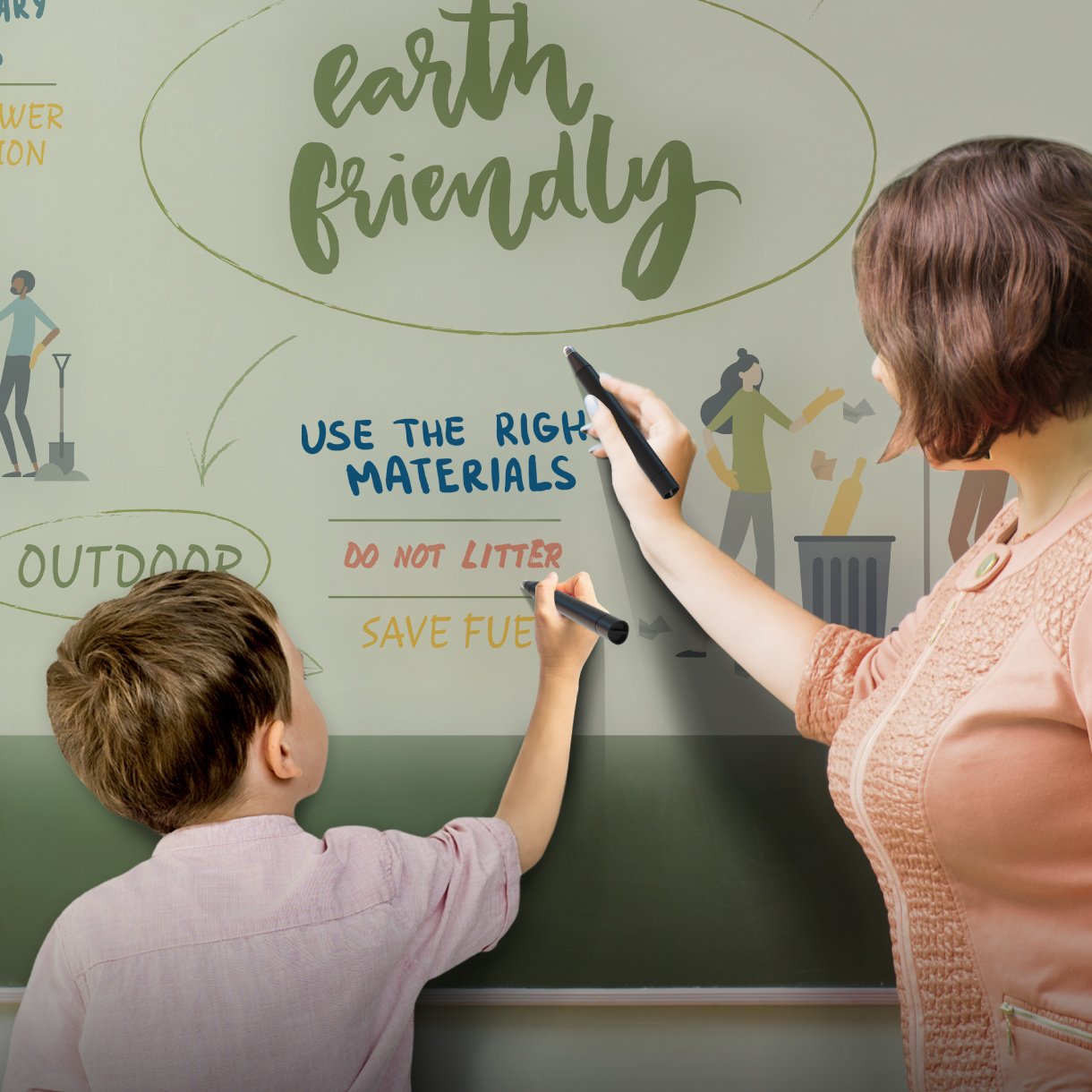 BenQ Interactive Classroom Projectors empower collaborative learning through pen or finger touch in the fun of learning